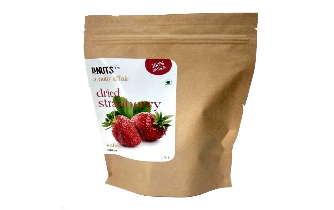 BNuts Dried Strawberry    Pack  200 grams